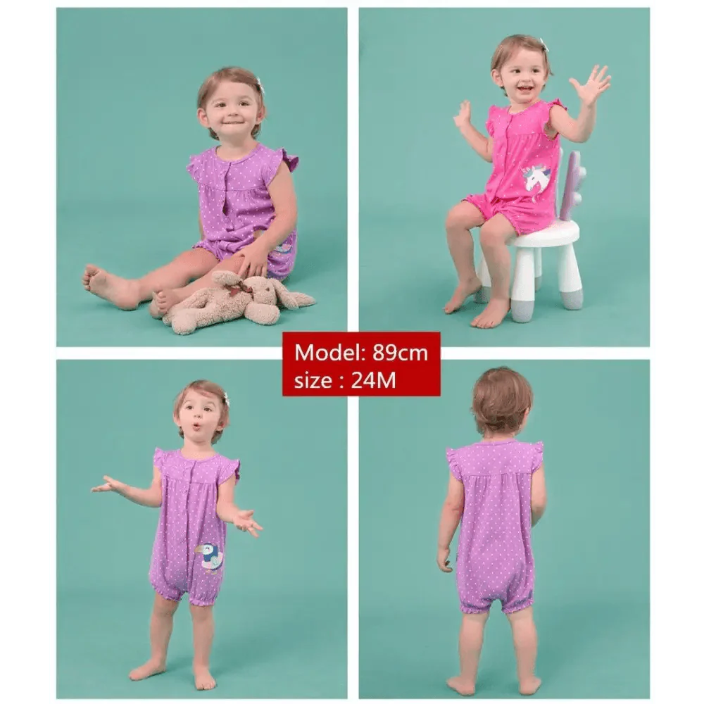 Baby Girl Clothes One-Piece Jumpsuits Baby Clothing Cotton Short Romper Infant Girl Clothes Stevvex