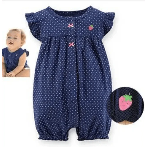 Baby Girl Clothes One-Piece Jumpsuits Baby Clothing Cotton Short Romper Infant Girl Clothes Stevvex