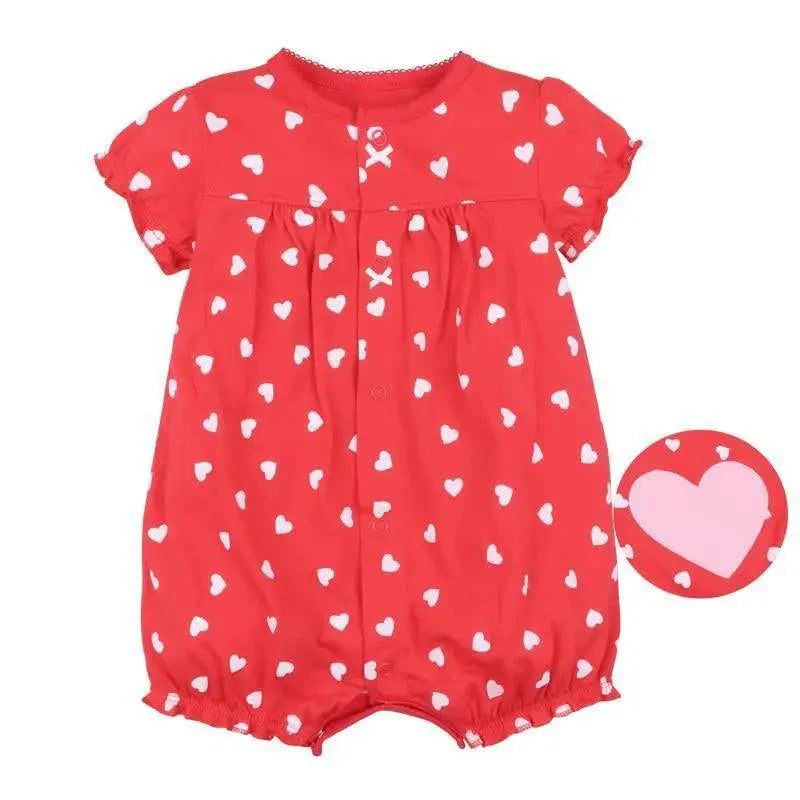 Baby Girl Clothes One-Piece Jumpsuits Baby Clothing Cotton Short Romper Infant Girl Clothes Stevvex
