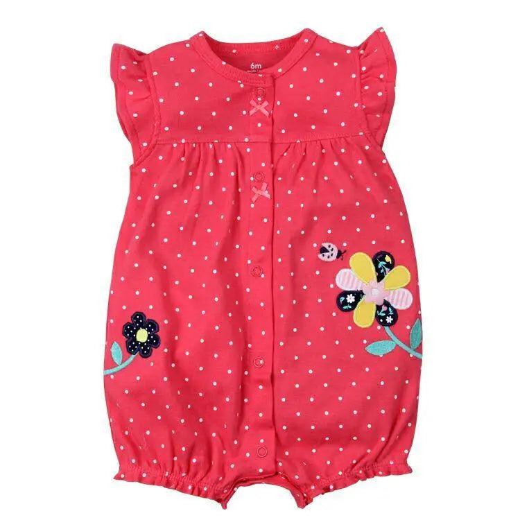 Baby Girl Clothes One-Piece Jumpsuits Baby Clothing Cotton Short Romper Infant Girl Clothes Stevvex