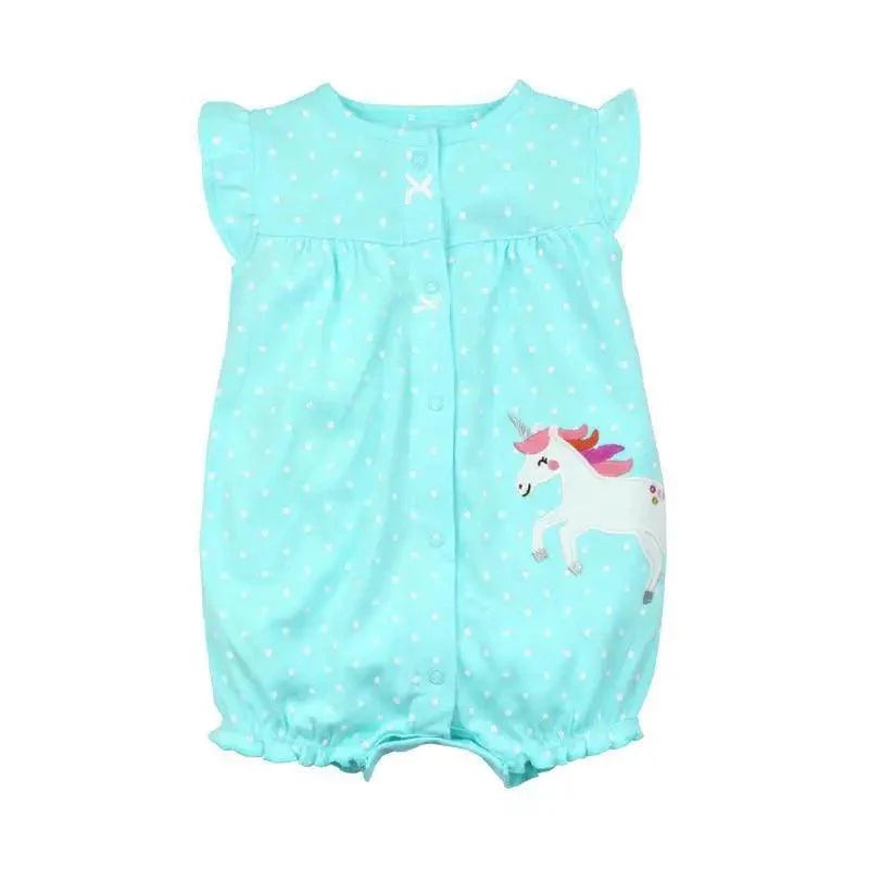 Baby Girl Clothes One-Piece Jumpsuits Baby Clothing Cotton Short Romper Infant Girl Clothes Stevvex