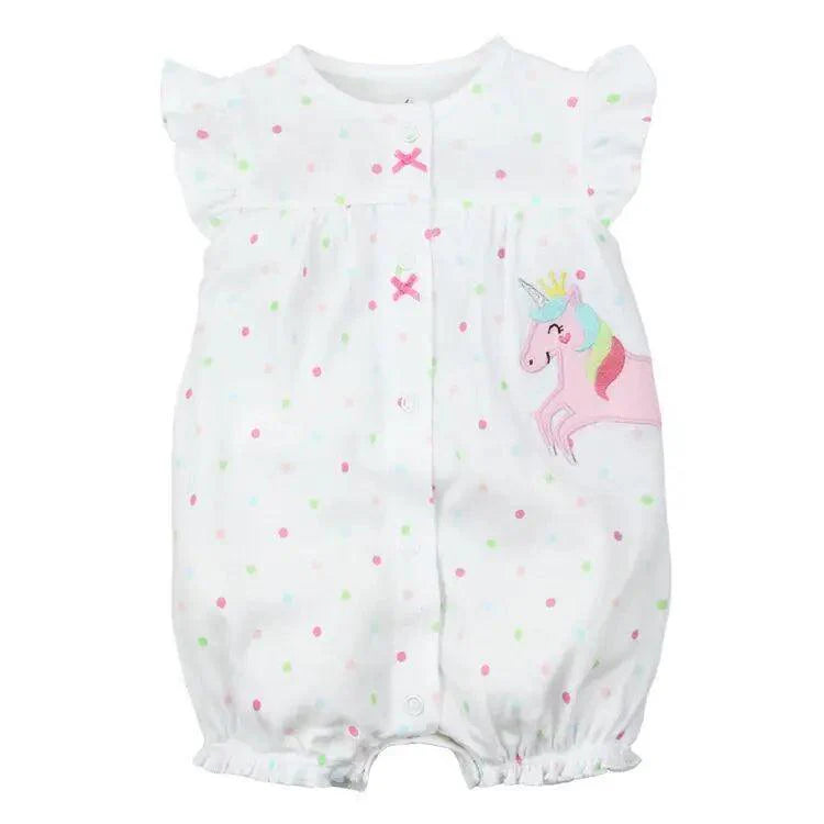 Baby Girl Clothes One-Piece Jumpsuits Baby Clothing Cotton Short Romper Infant Girl Clothes Stevvex