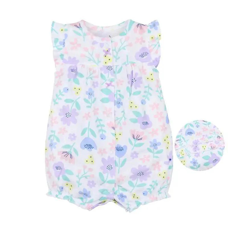 Baby Girl Clothes One-Piece Jumpsuits Baby Clothing Cotton Short Romper Infant Girl Clothes Stevvex