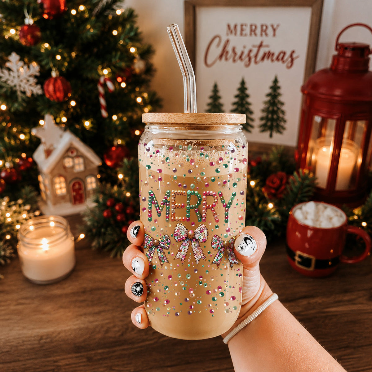 Sequin MERRY 17oz