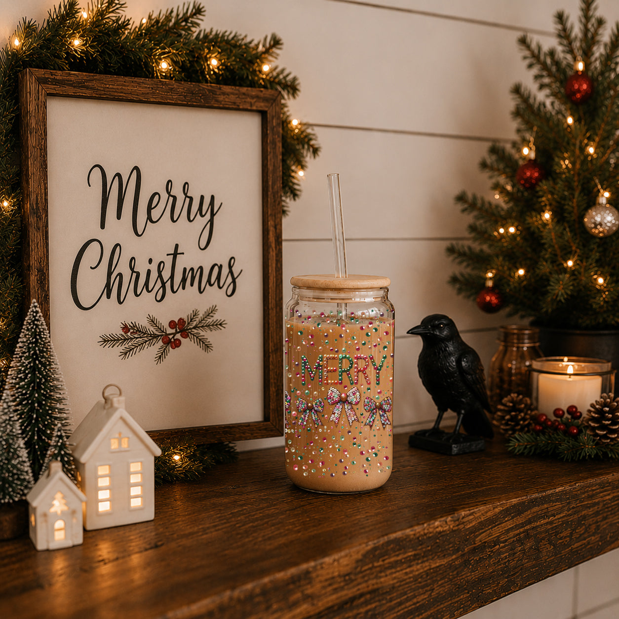 Sequin MERRY 17oz