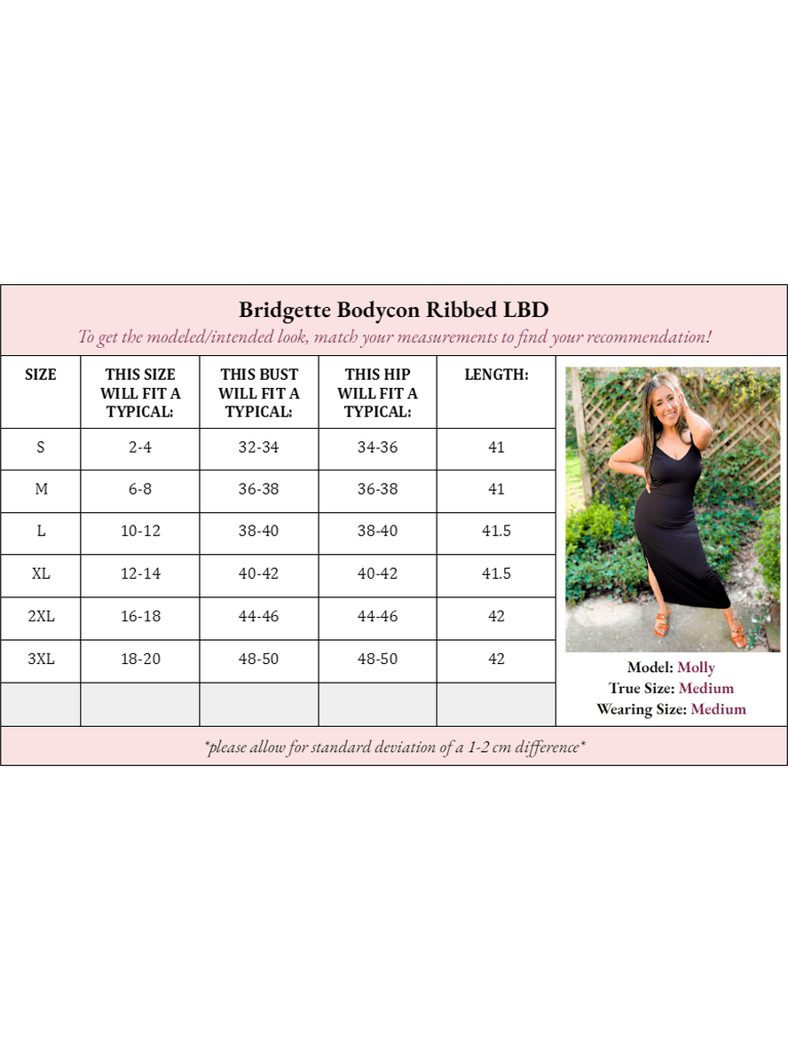 Bridgette Bodycon Ribbed Dress Girl Code Couture