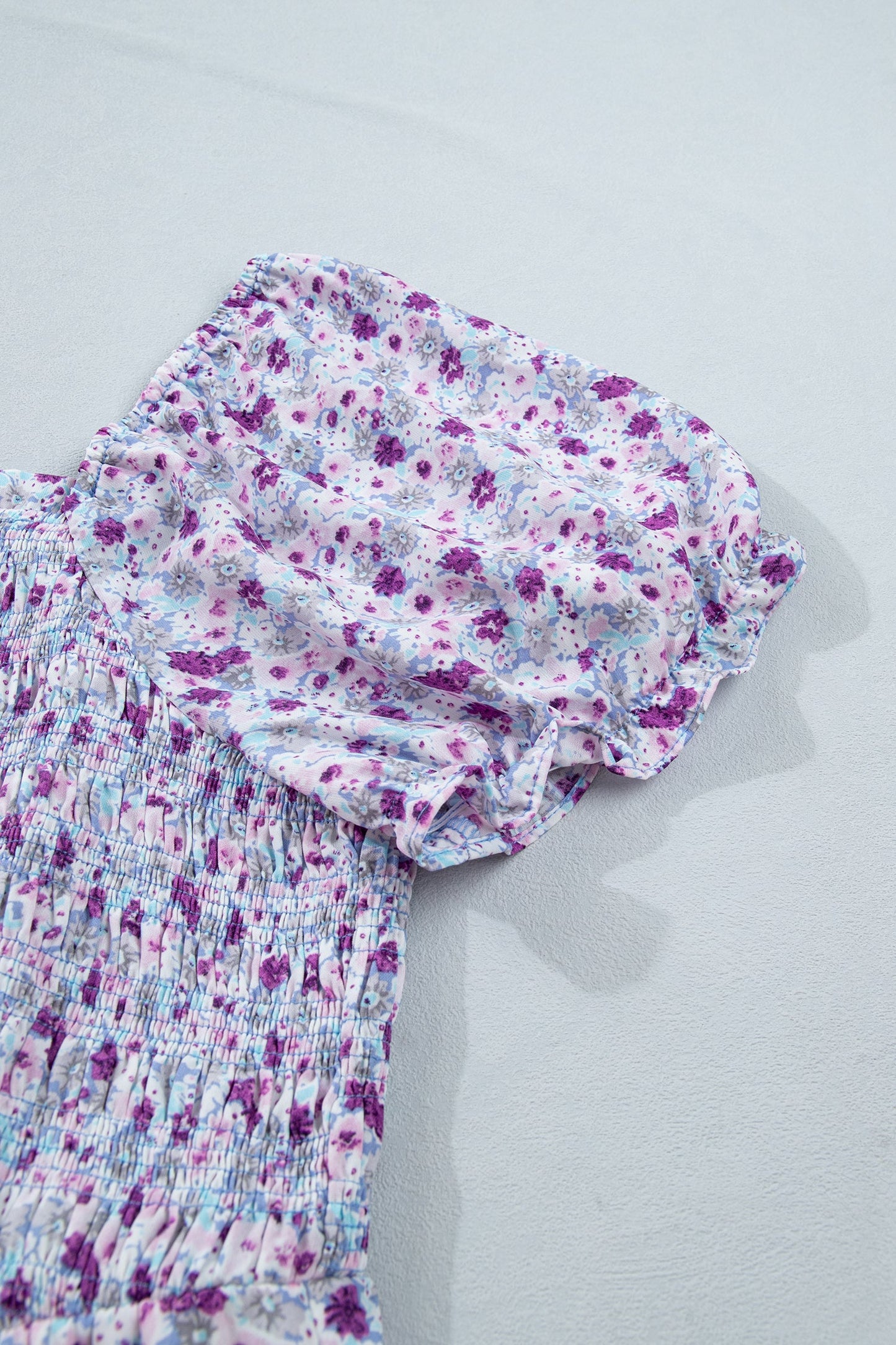 Kelsey Square Smocked Maxi PLUS Dress Threaded Pear