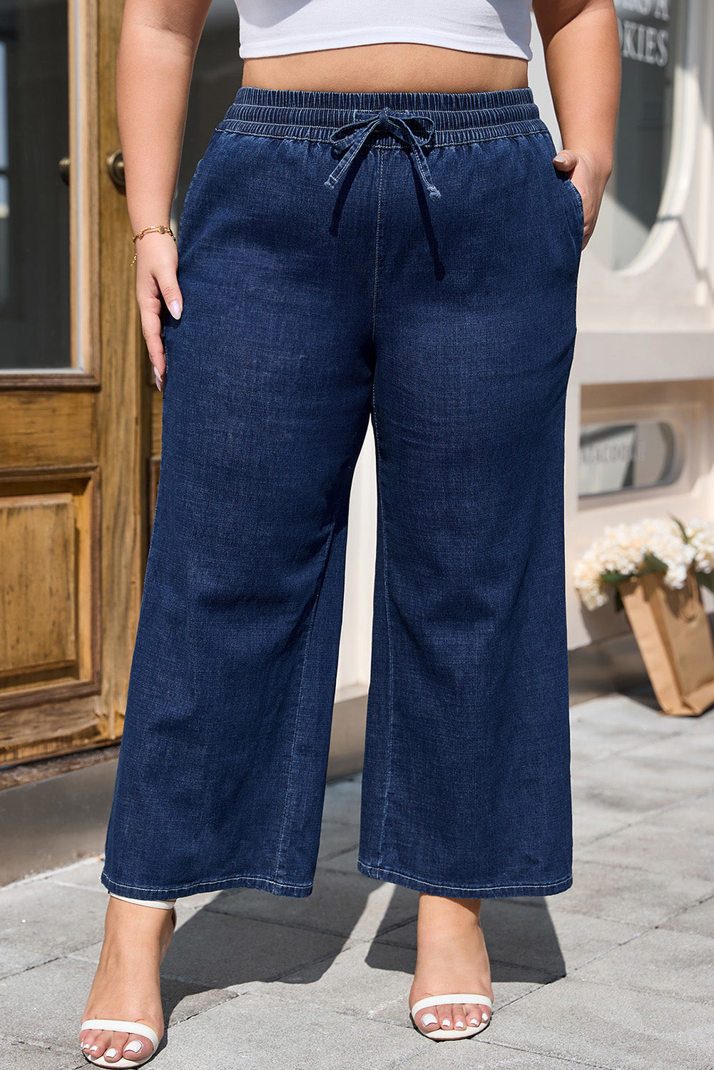 Analeia Wide Leg Casual PLUS Jeans