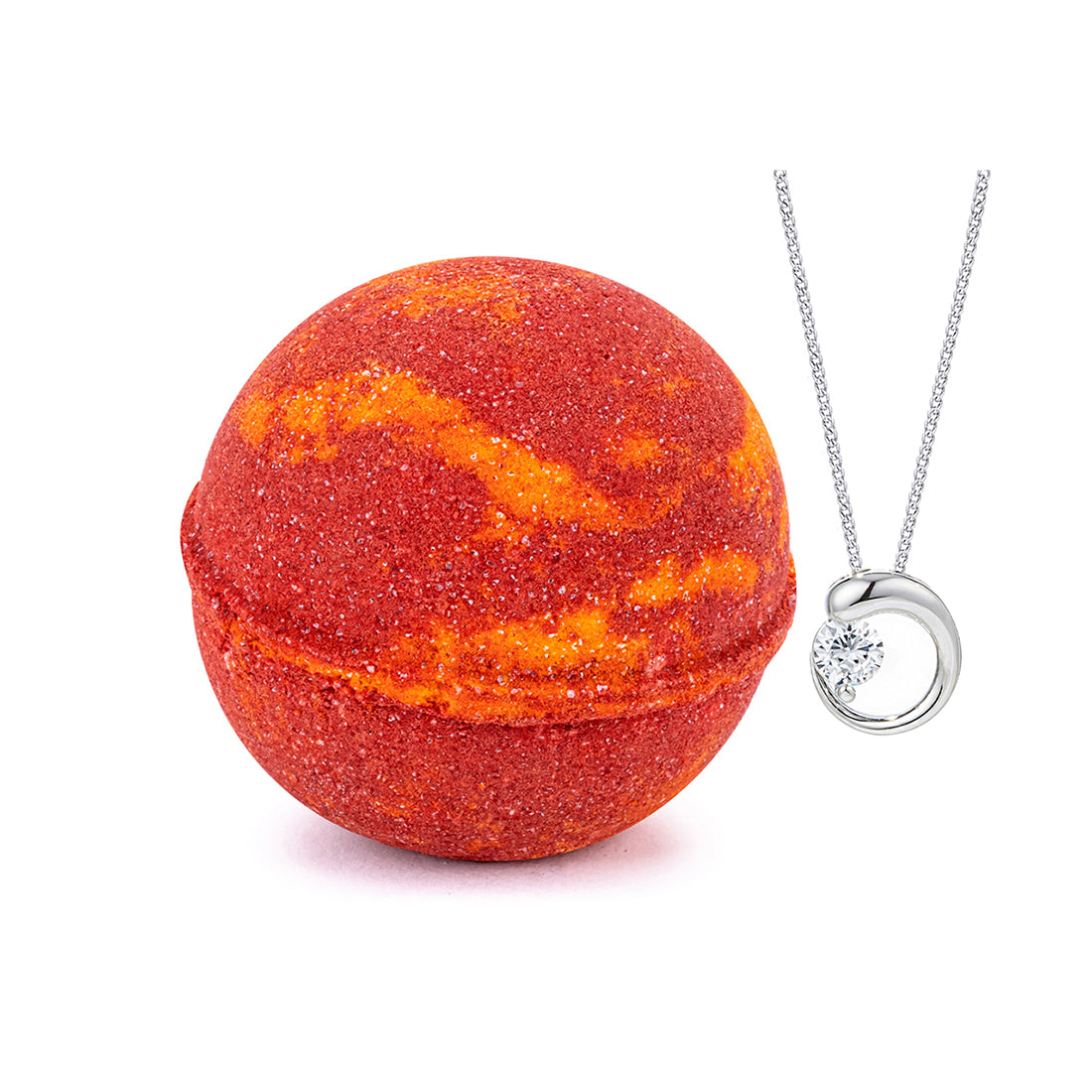 Cranberry Orange Glaze 10oz Mystery Jewelry Bath Bomb