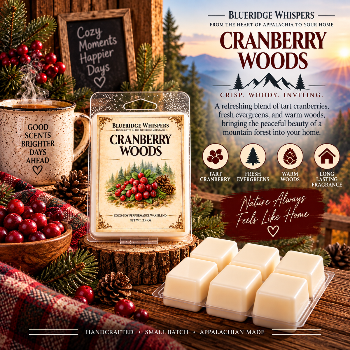 Cranberry Woods Soy Wax Melts