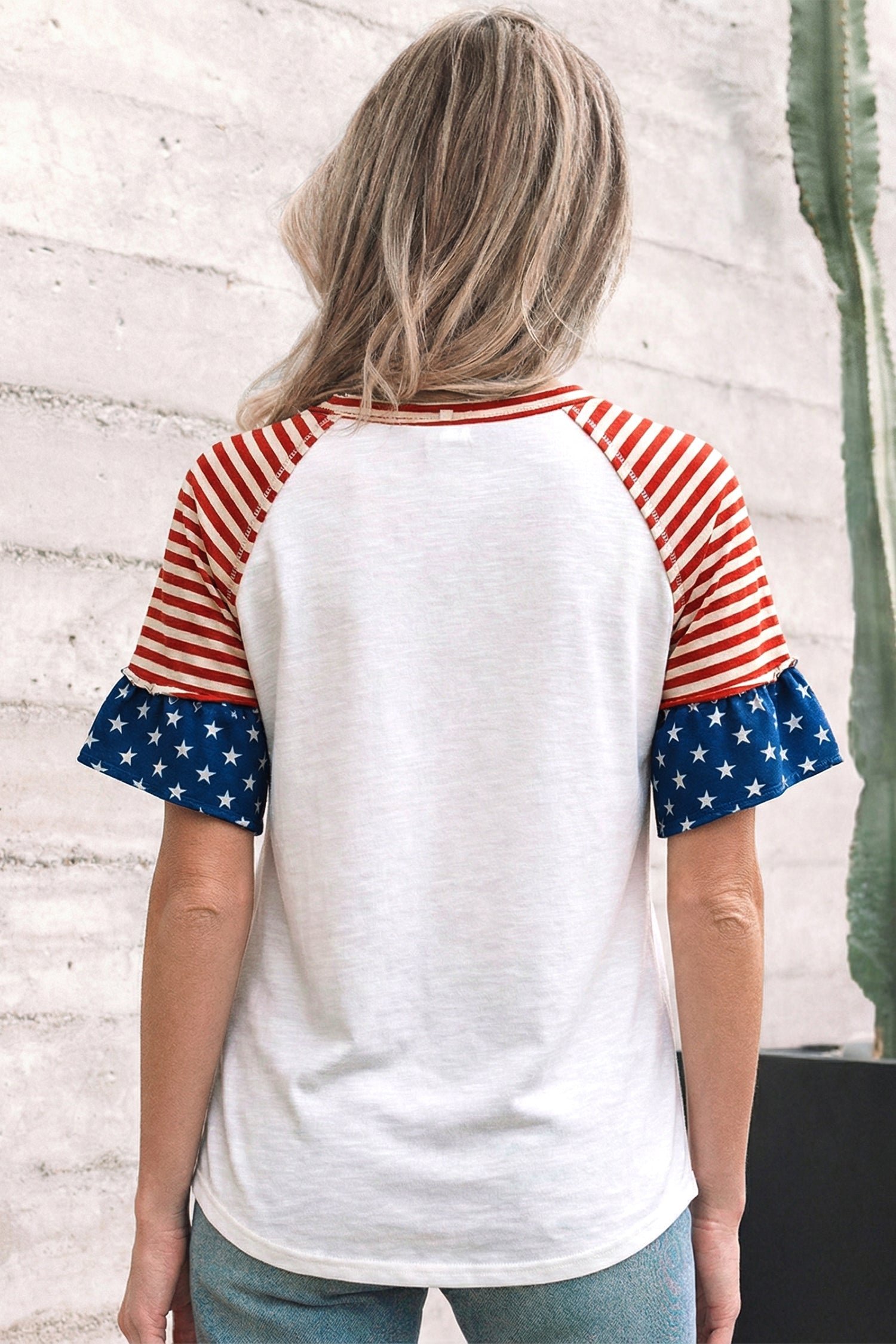 Katalina inspired Short Sleeve Top Threaded Pear