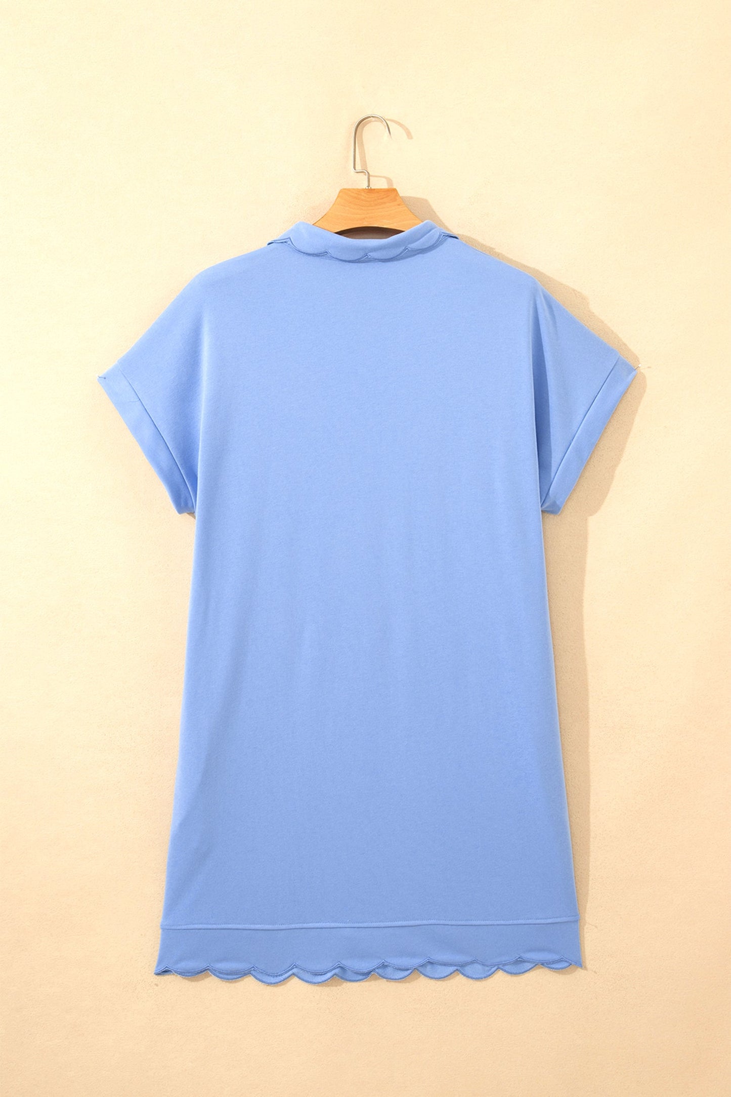 Zaylee Hem Pullover Mini PLUS Dress Threaded Pear