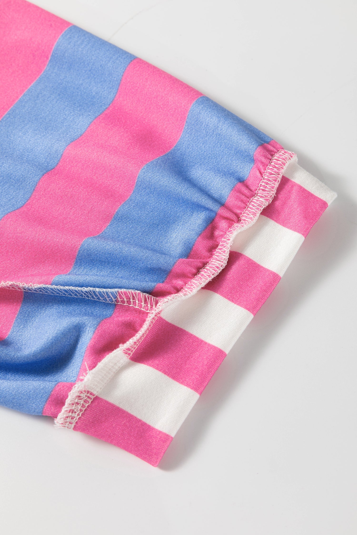 Yellow Stripe Exposed Seam Contrast Patchwork Oversized Top Unique Oils