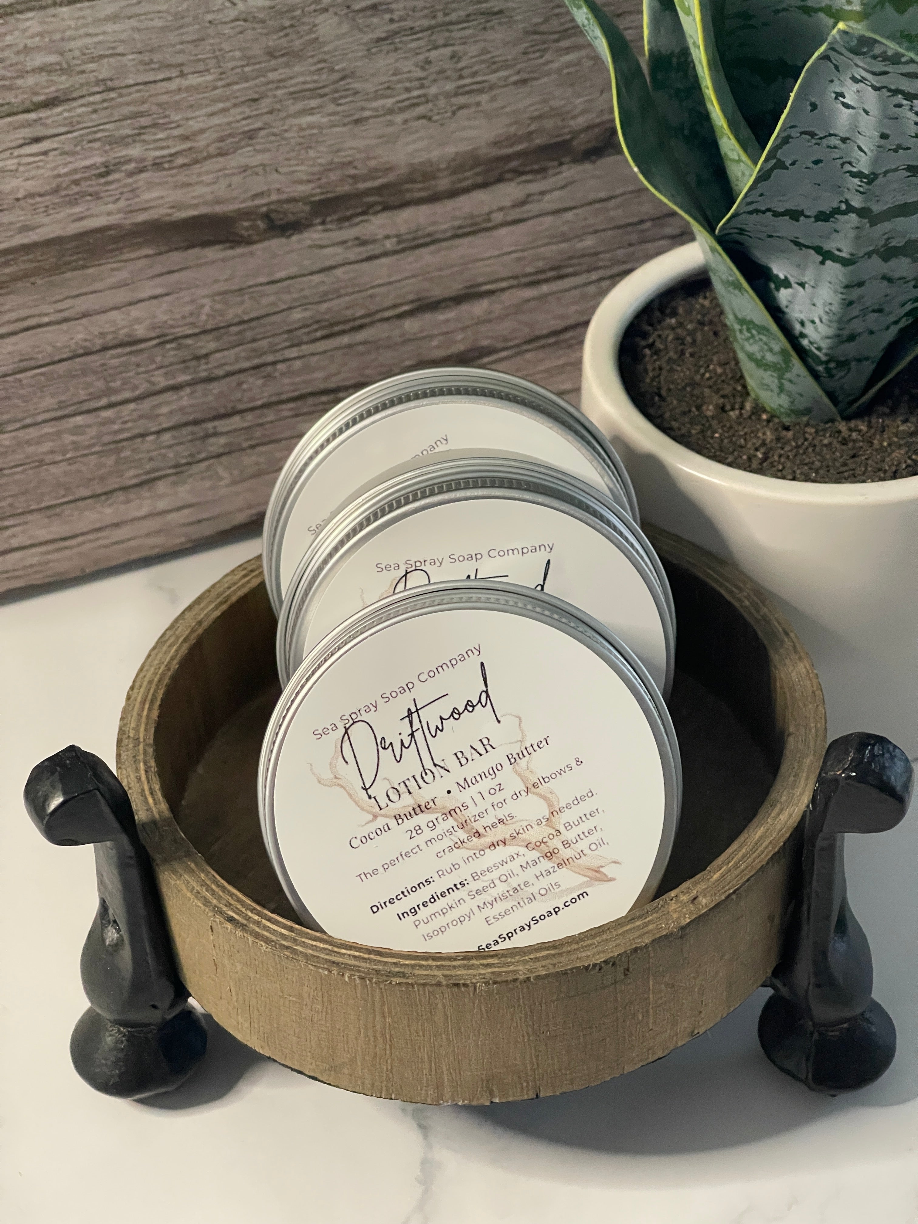 Solid Lotion Bars + Tin