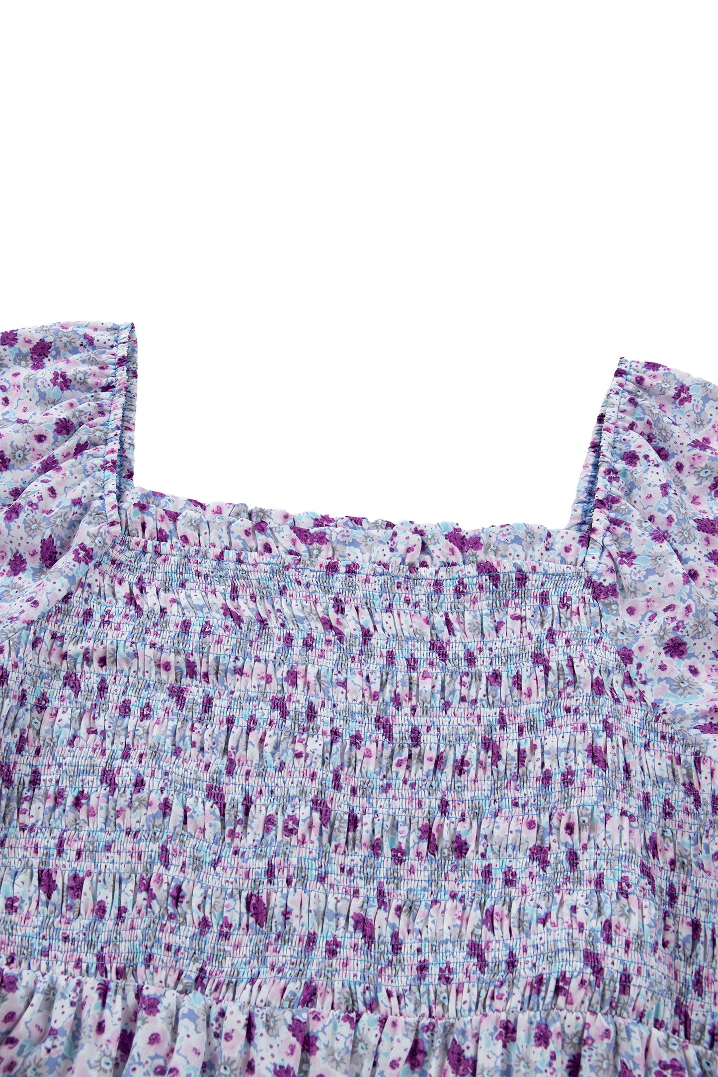 Kelsey Square Smocked Maxi PLUS Dress Threaded Pear