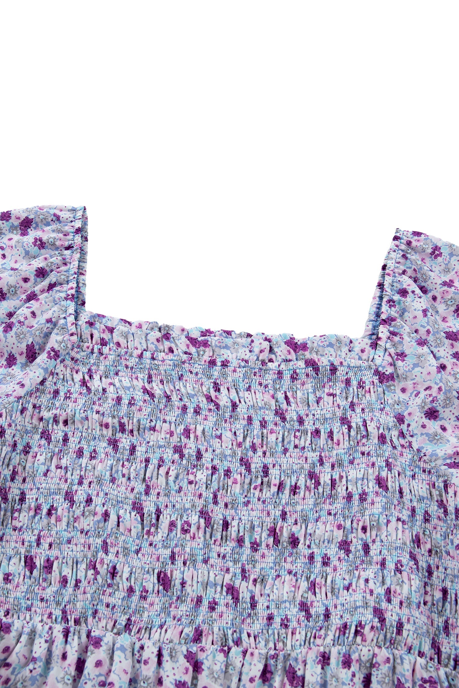 Kelsey Square Smocked Maxi PLUS Dress Threaded Pear