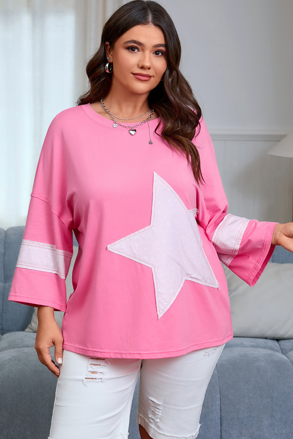 Laylani Bracelet Sleeve Loose PLUS Tee