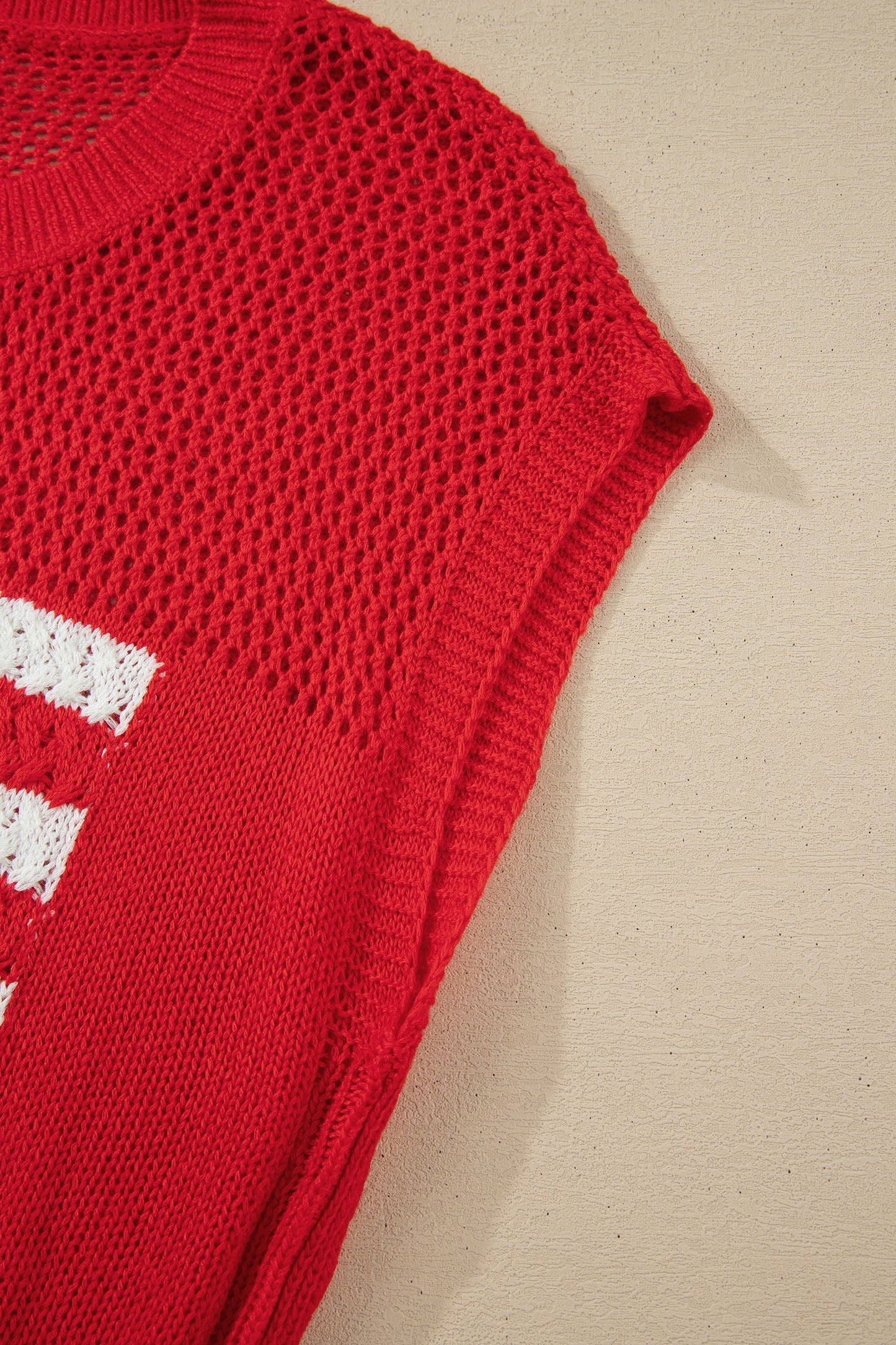 Emely Graphic Short Sleeve Sweater Threaded Pear