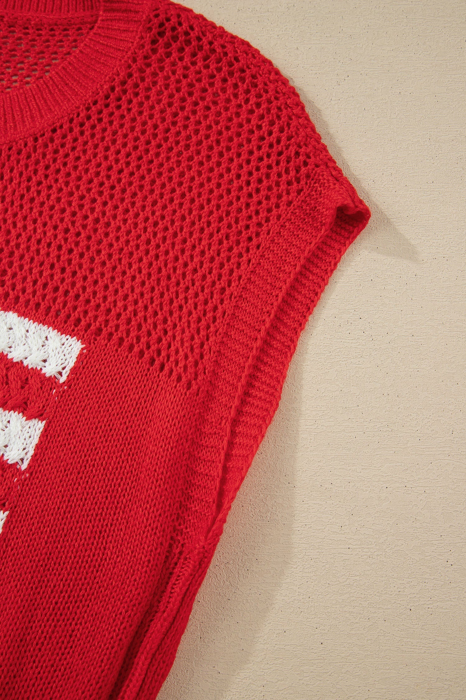 Emely Graphic Short Sleeve Sweater Threaded Pear