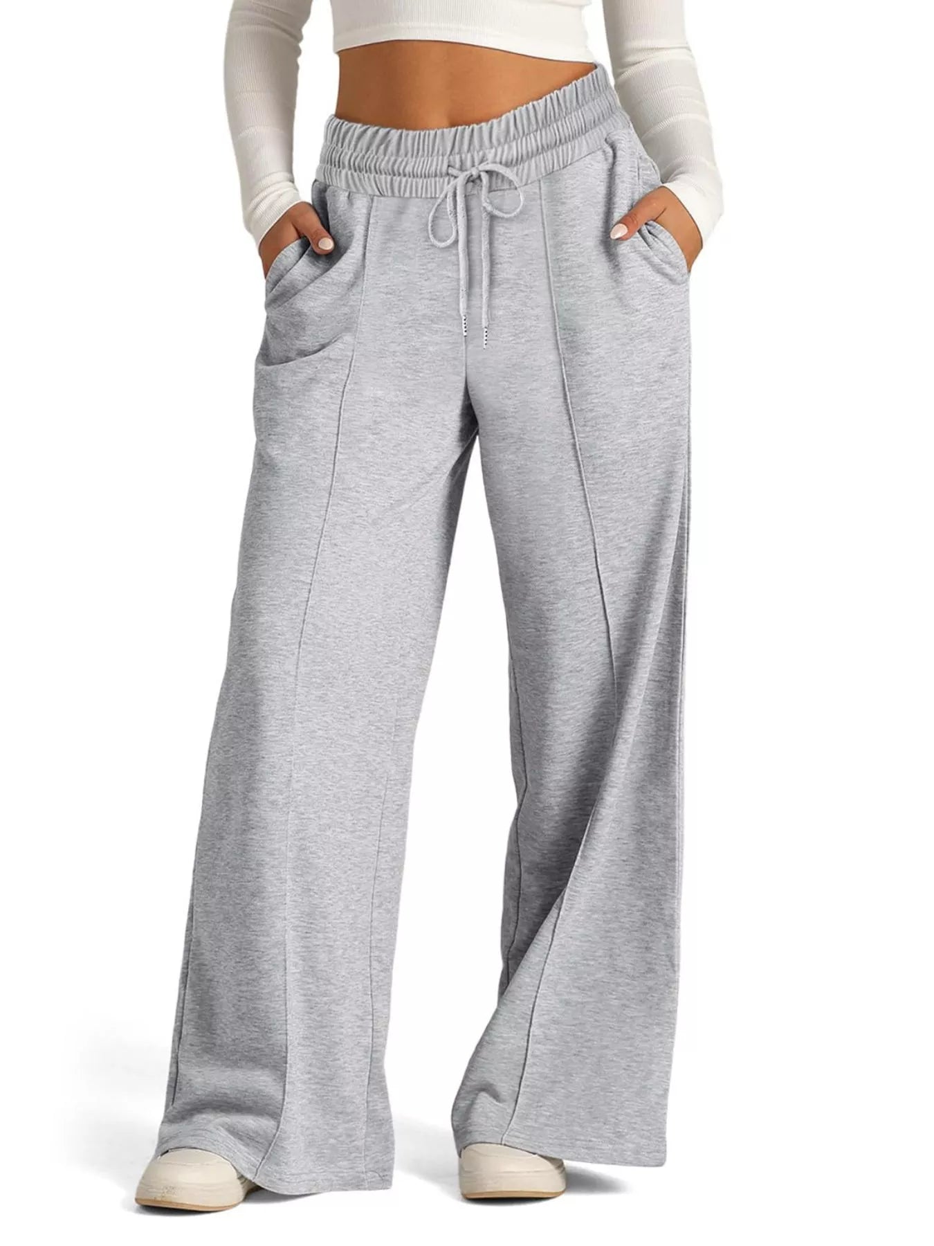 Wide Leg Drawstring Pants