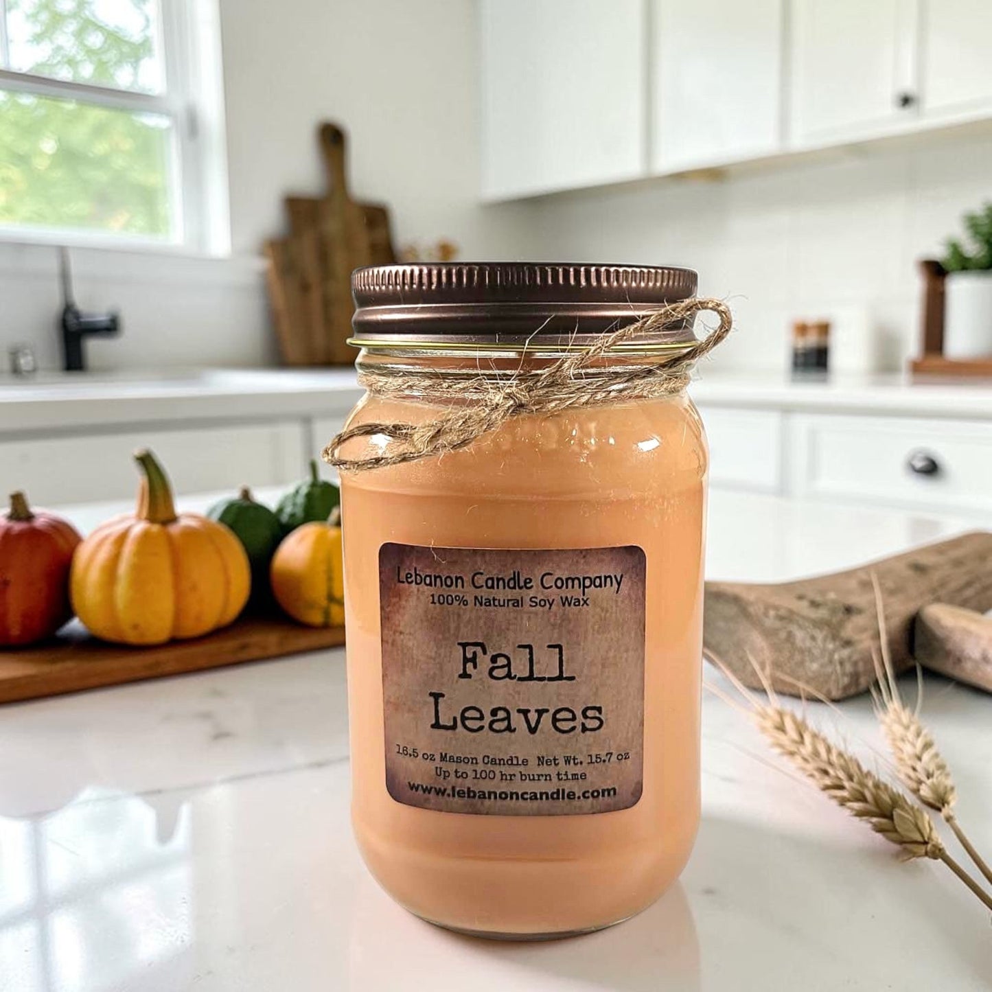 Fall Leaves Candle