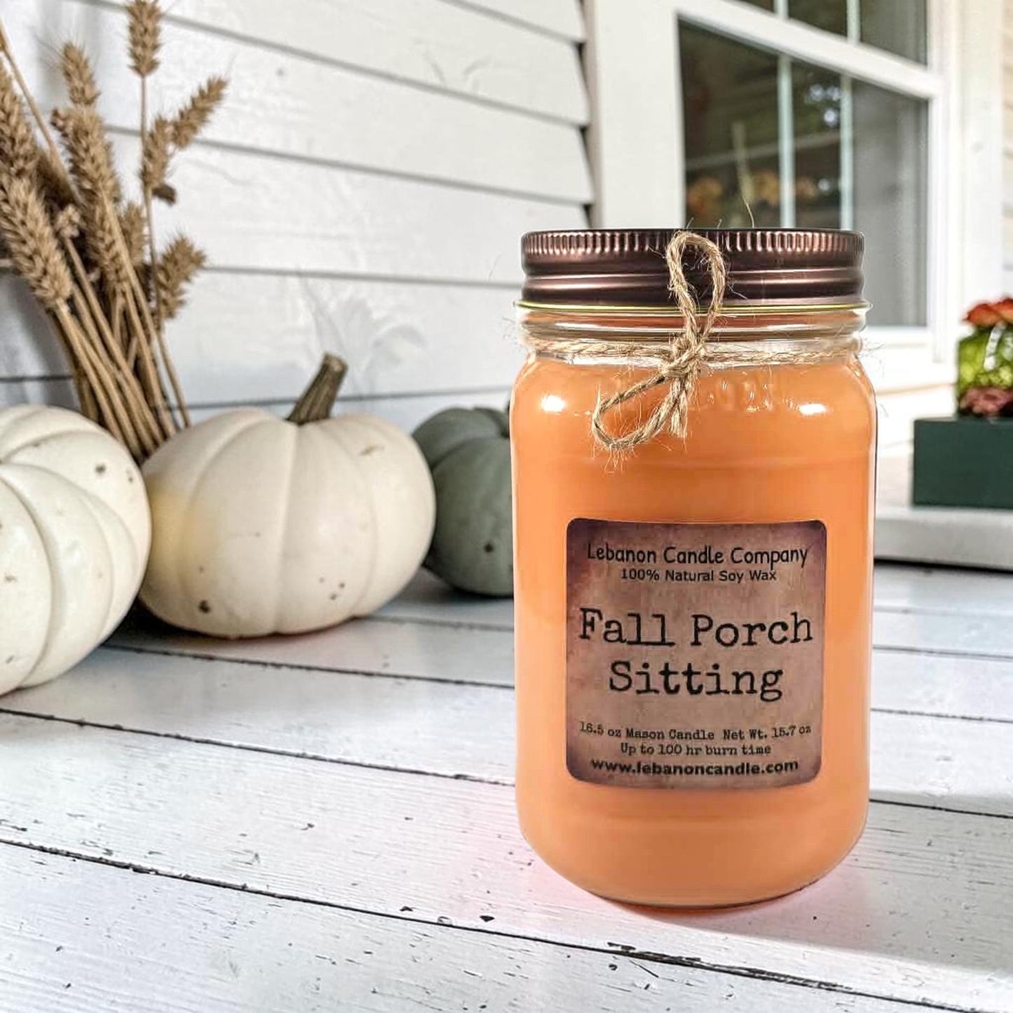 Fall Porch Sitting Candle