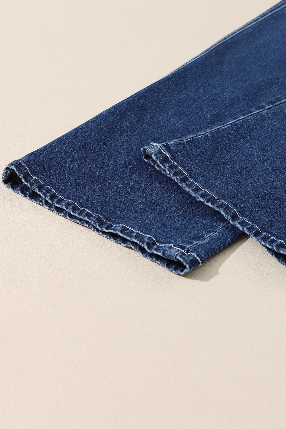 Mckinley Wide Leg Cropped Jeans Threaded Pear