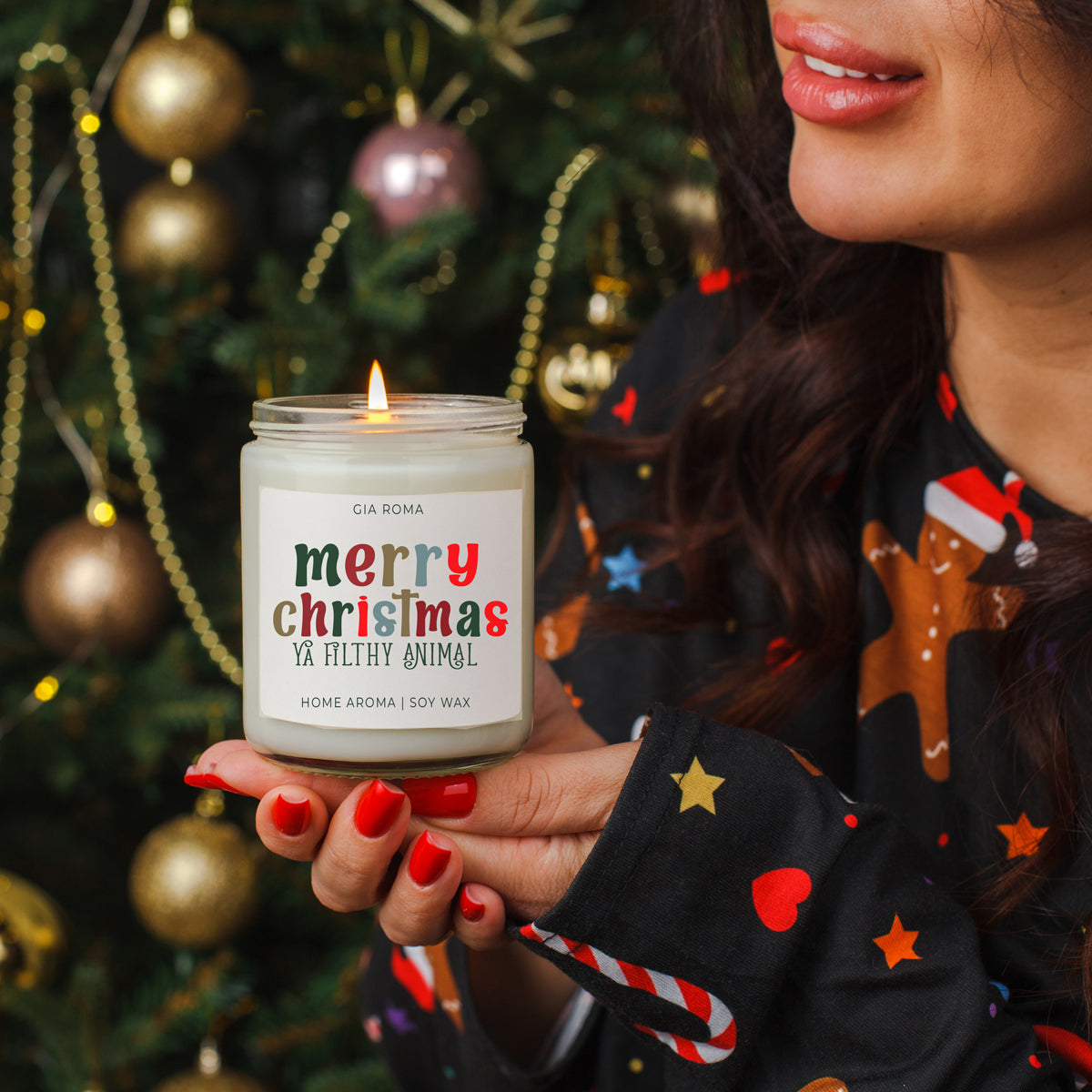 Merry Christmas Candle
