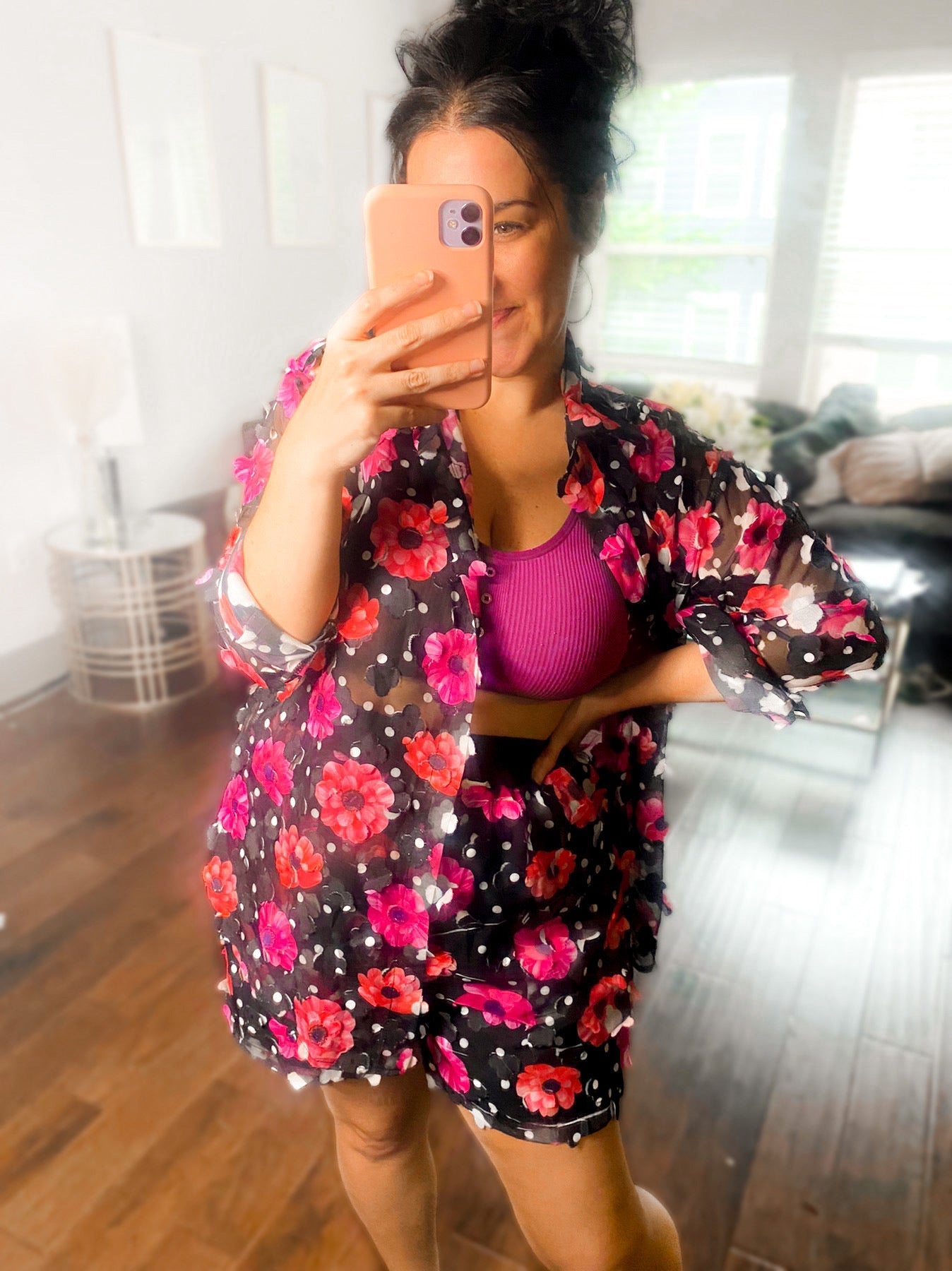 Floral Glam 2 Piece Short Set Girl Code Couture
