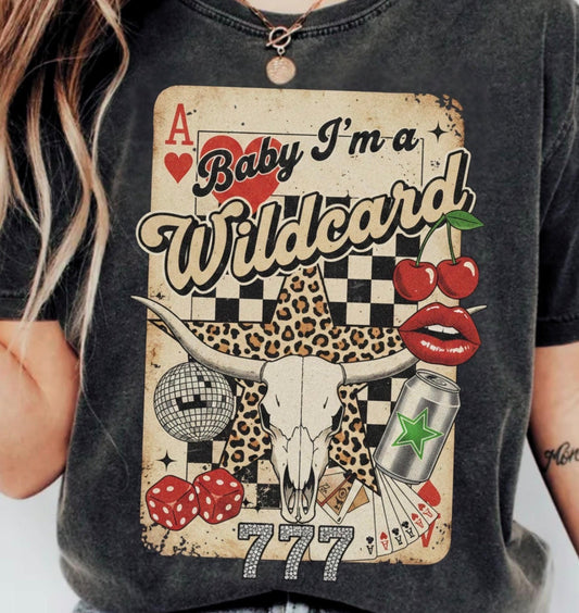 Comfort Colors Baby I’m a Wildcard Graphic Graphic Tee