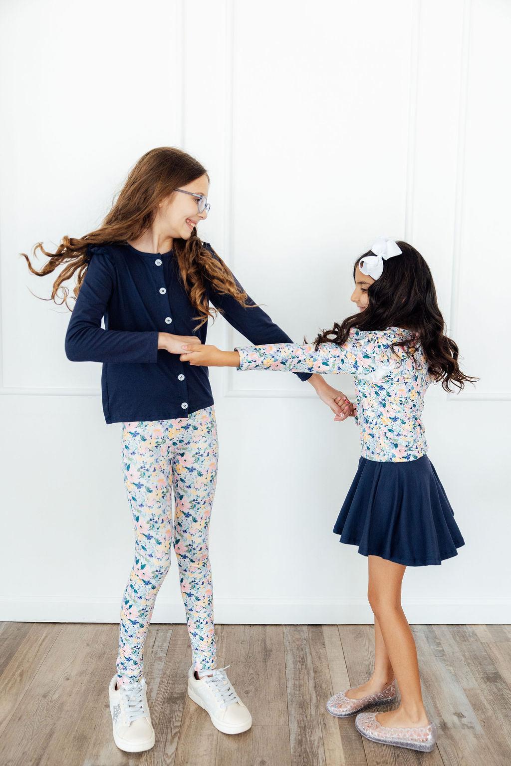 Fall Floral L/S Ruffle Tee Mila & Rose ®