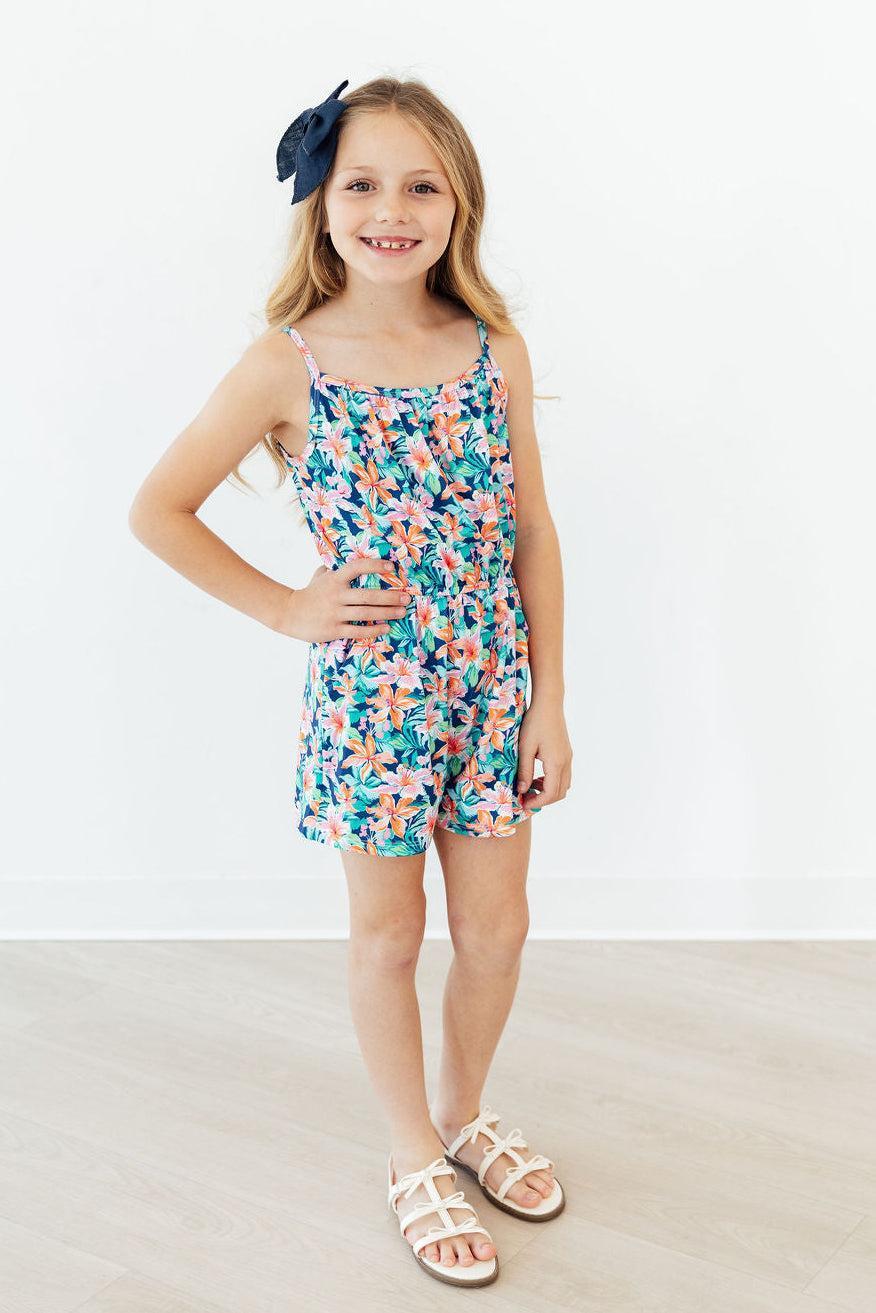 Island Blossoms Strappy Play Romper Mila & Rose ®