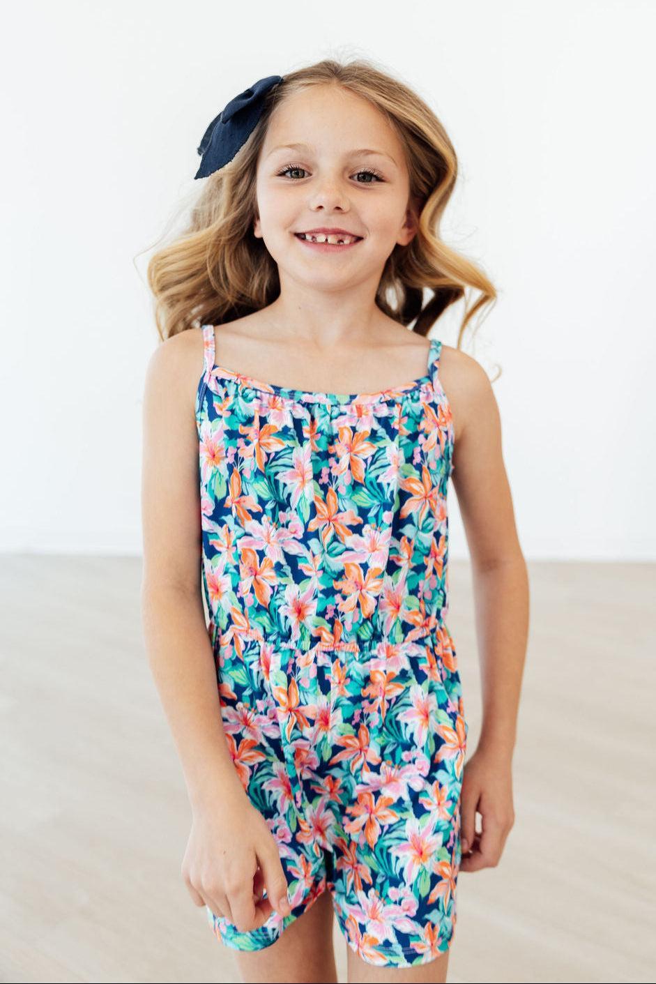 Island Blossoms Strappy Play Romper Mila & Rose ®
