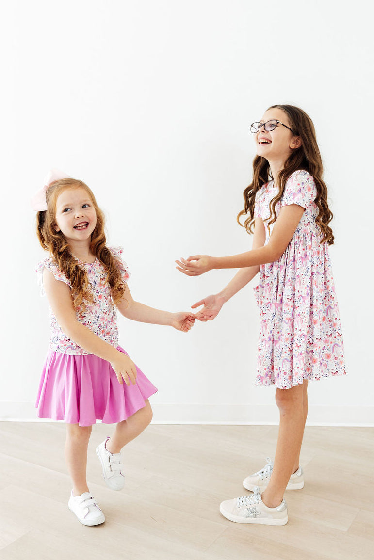 Whimsical Woods S/S Ruffle Tee Mila & Rose ®