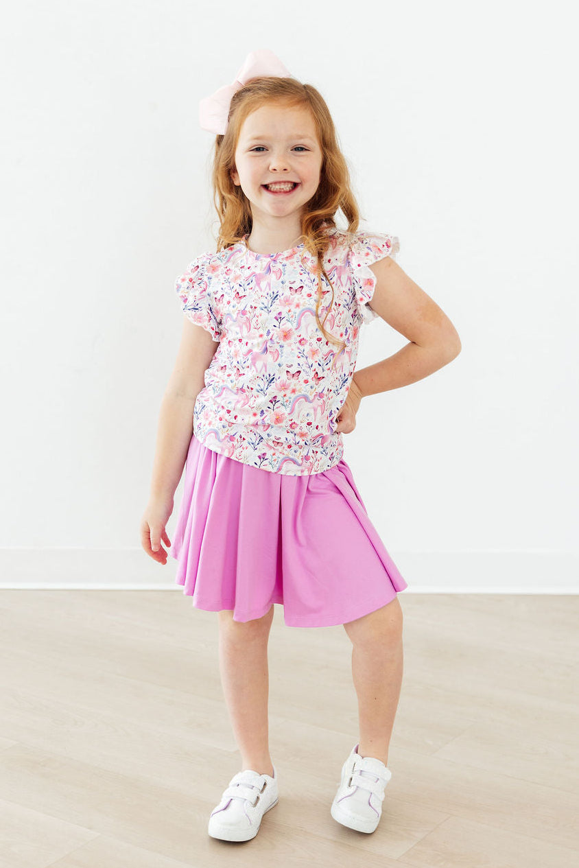 Whimsical Woods S/S Ruffle Tee Mila & Rose ®