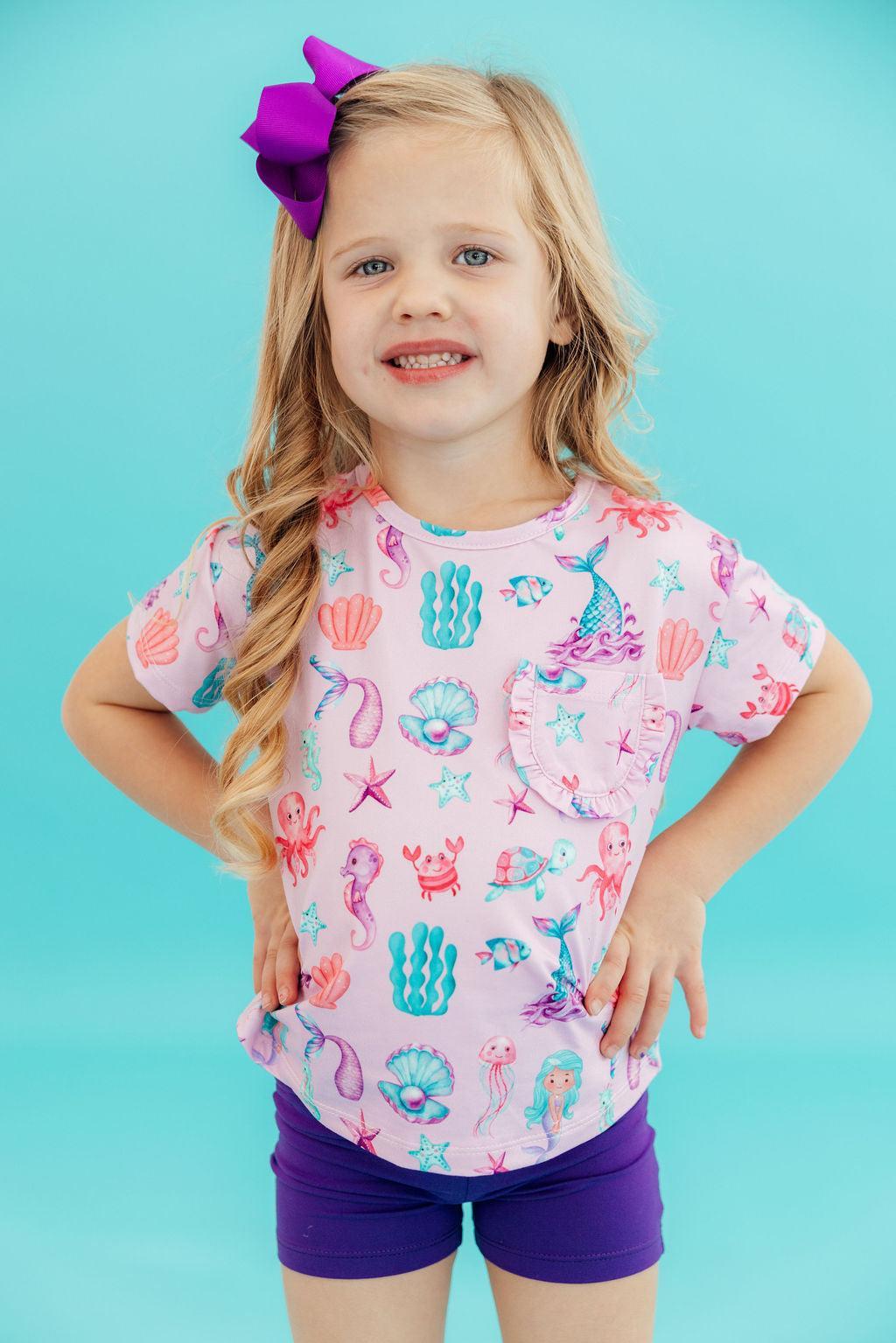Under the Sea Ruffle Pocket Tee Mila & Rose ®