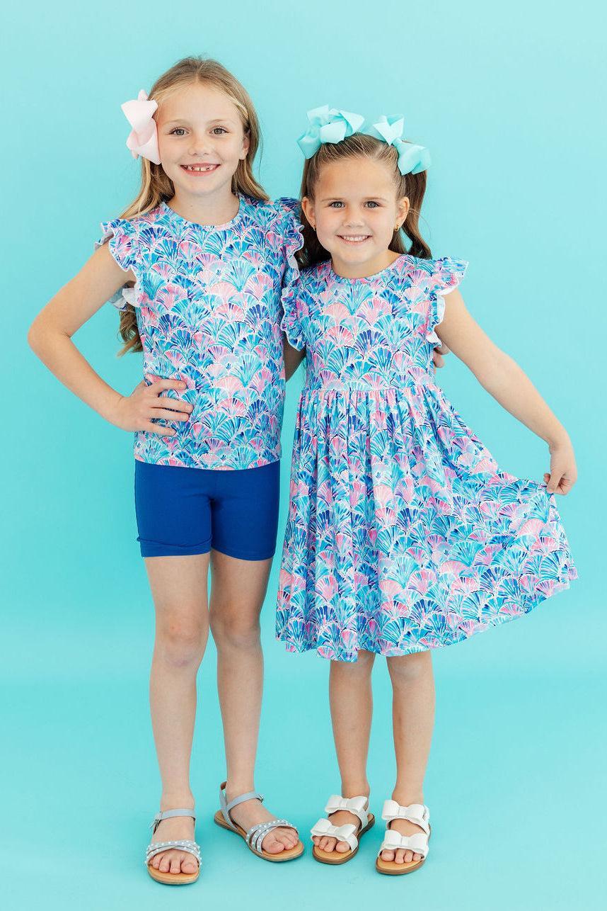 Seaside Shells S/S Ruffle Tee Mila & Rose ®