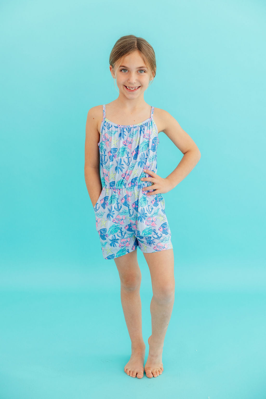 Ocean Harbor Strappy Play Romper Mila & Rose ®