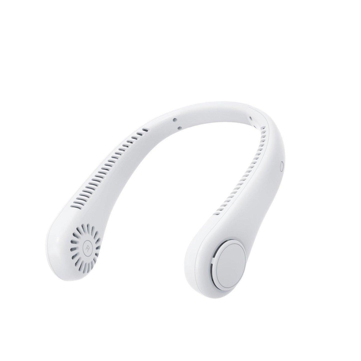 Portable Headphone Design Mini Neck Fan 3 Speeds Hands Free Bladeless Fan Neck Fan Portable Bladeless Fan 5000mAh Battery Rechargeable Personal Fan 3 Speed Adjustable Hands Free Wearable Fan for Travel Stevvex