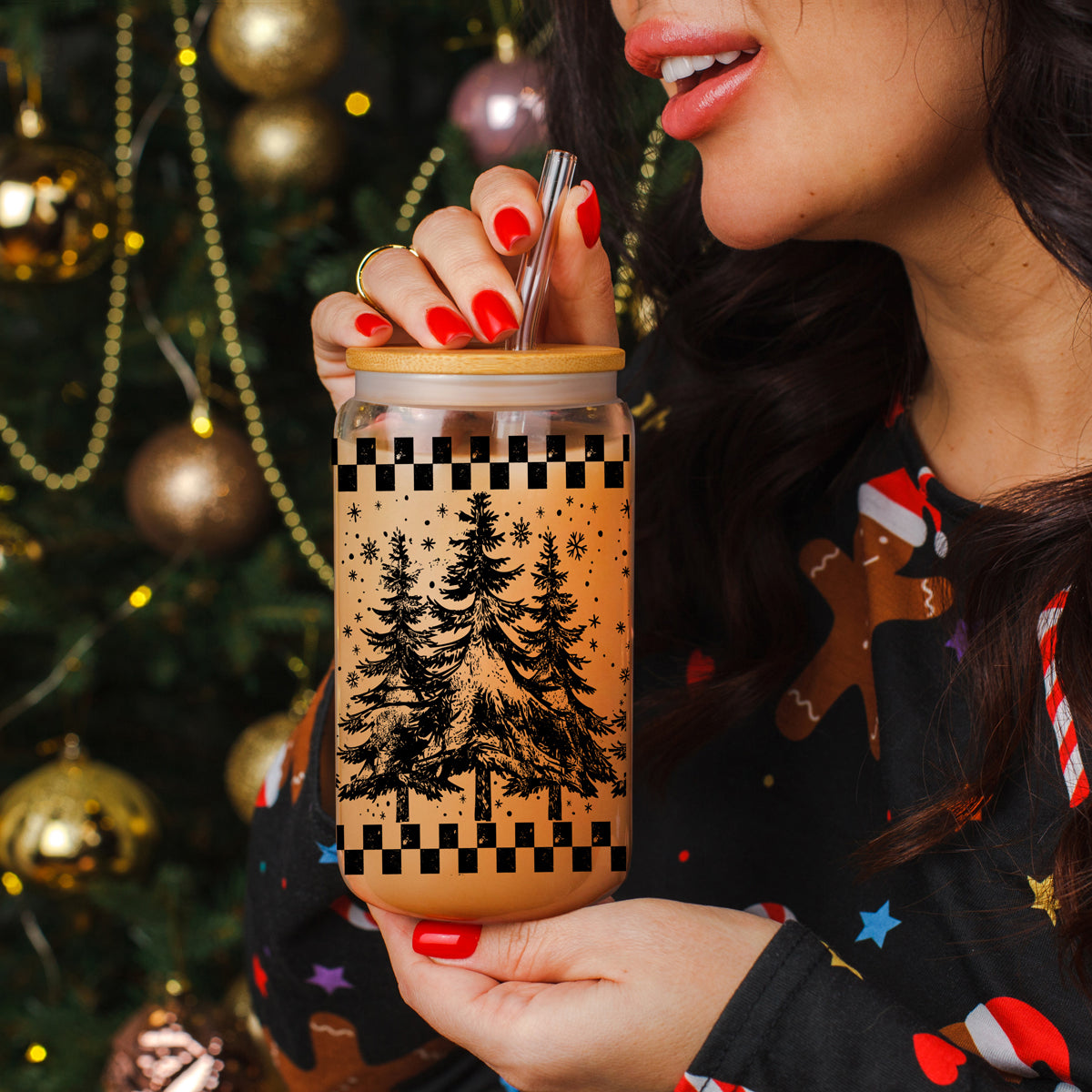 Retro Christmas Tree 17oz