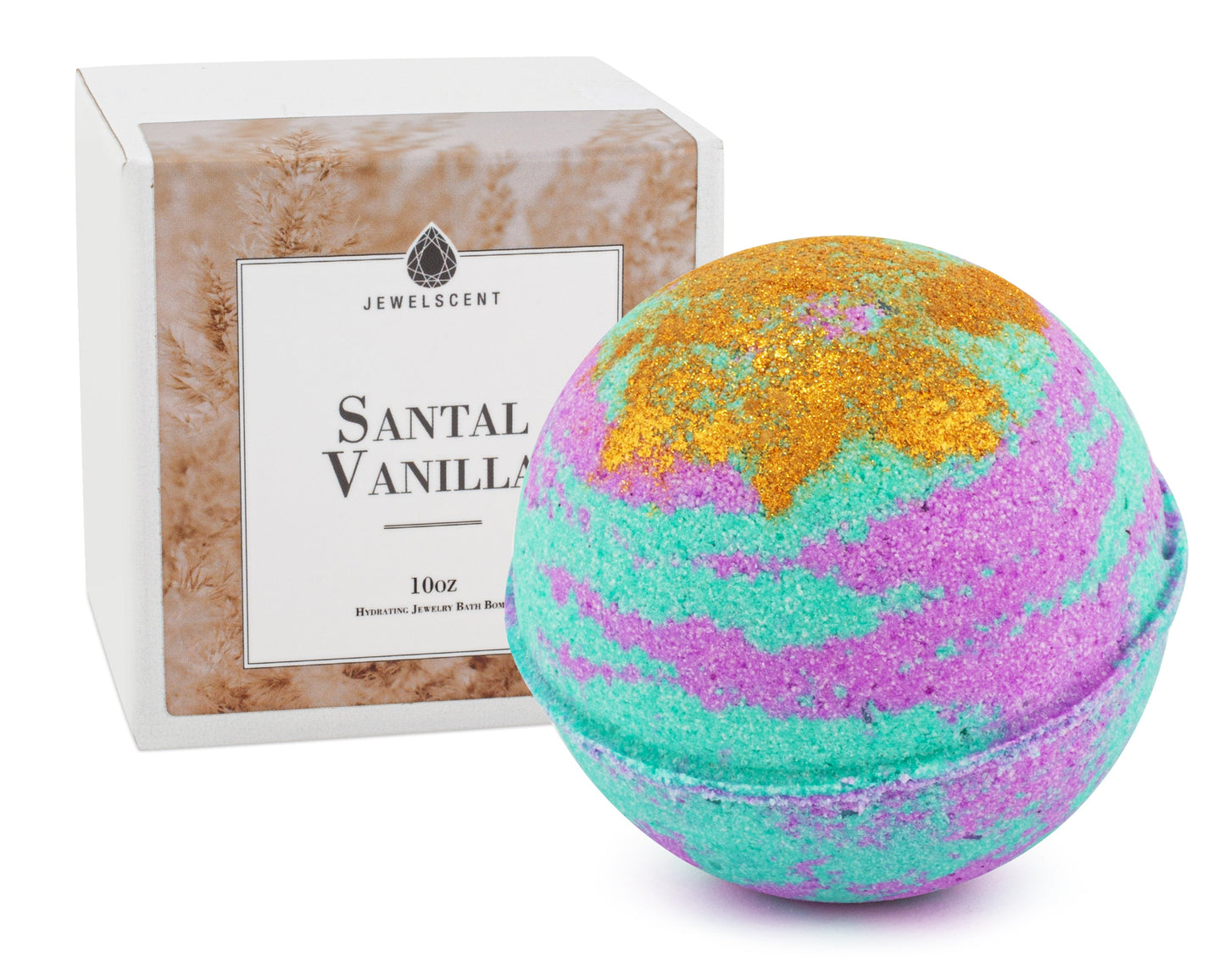 Santal Vanilla 10oz Mystery Jewelry Bath Bomb