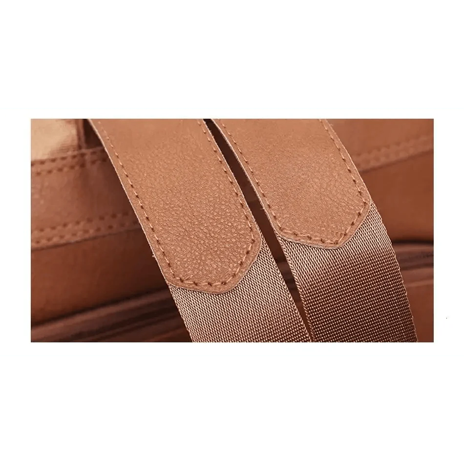 Sizzling Anti-Theft Vintage Style Leather Backpacks for Teenager Girls And Women School Bagpack For Females Travel Bags Stevvex