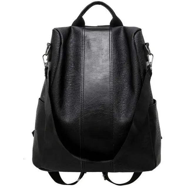 Sizzling Anti-Theft Vintage Style Leather Backpacks for Teenager Girls And Women School Bagpack For Females Travel Bags Stevvex