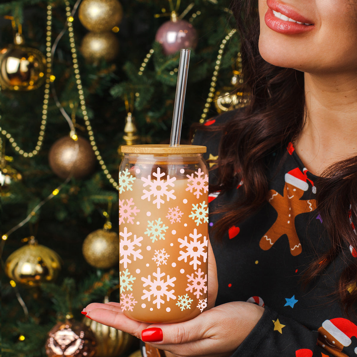 Pastel Snowflakes 17oz