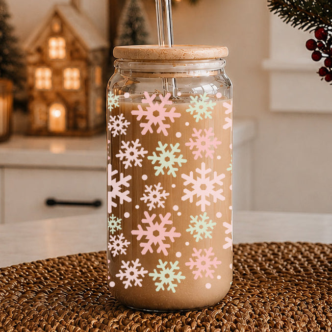 Pastel Snowflakes 17oz