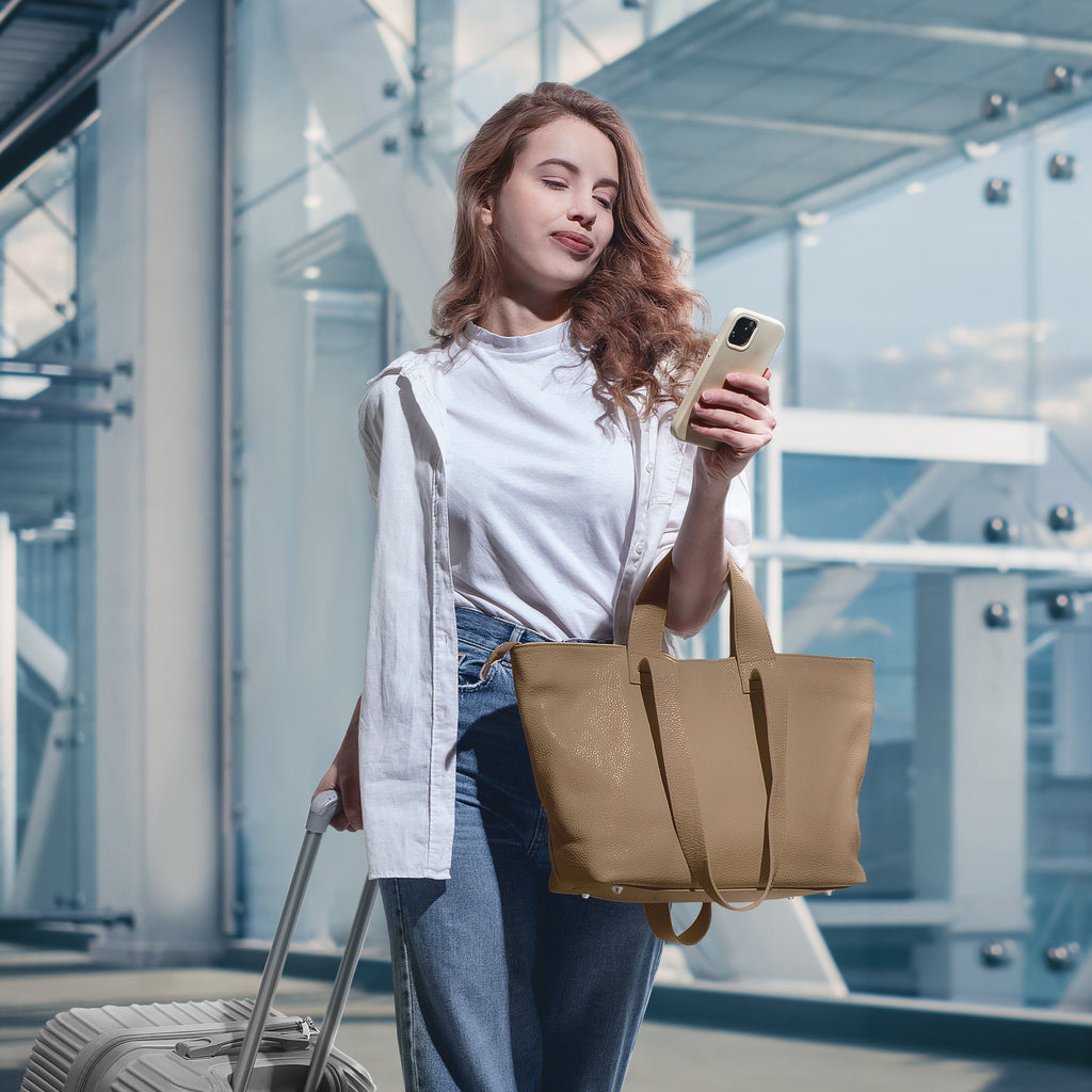 Calf Leather Tote Bag