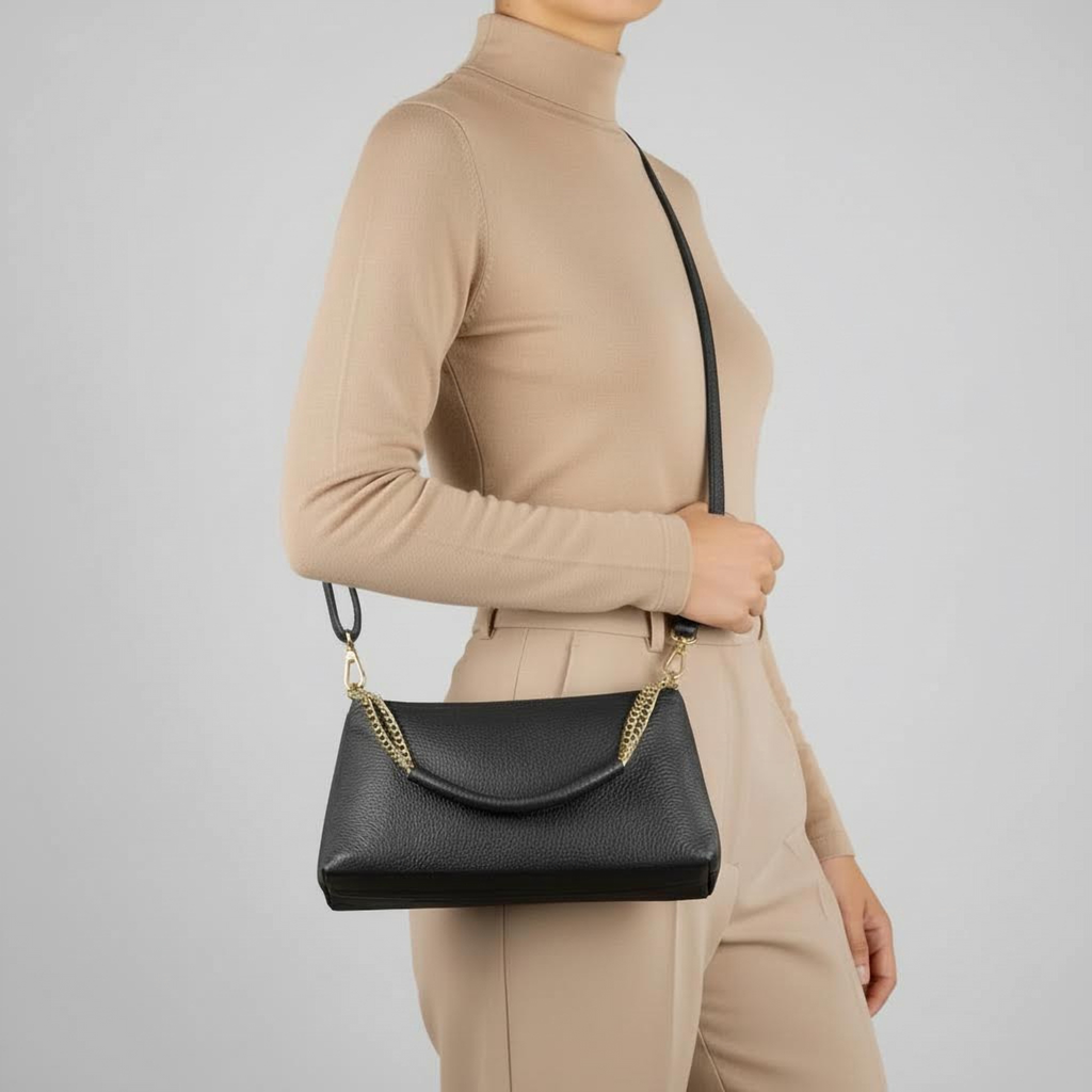 Calf Leather Crossbody Bag