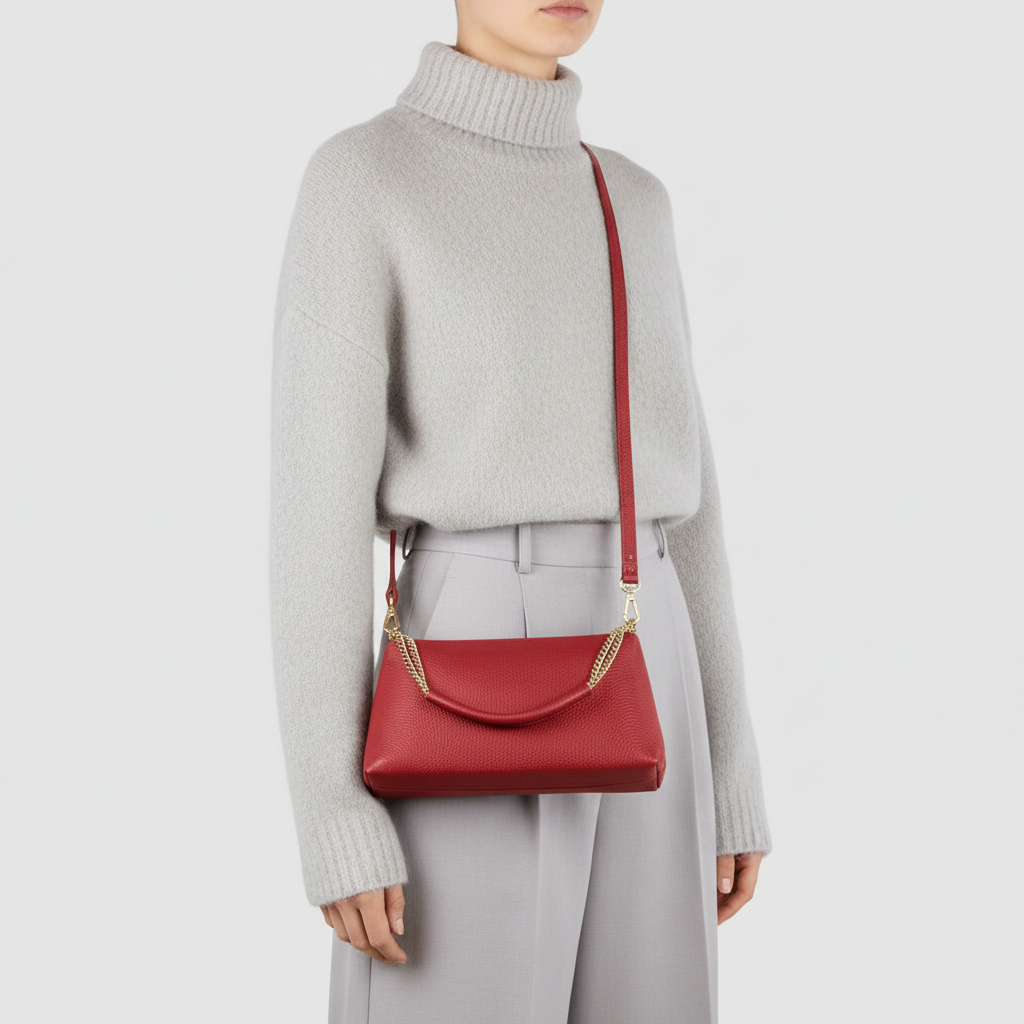 Calf Leather Crossbody Bag