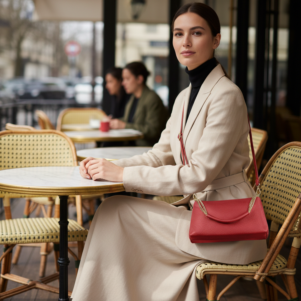 Calf Leather Crossbody Bag