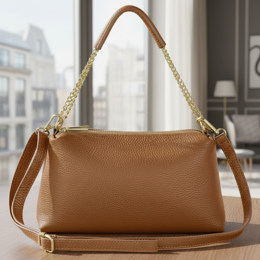 Calf Leather Crossbody Bag